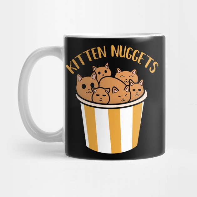 Kawaii Cat inside Box, Funny Chicken Nuggets Cats by dukito